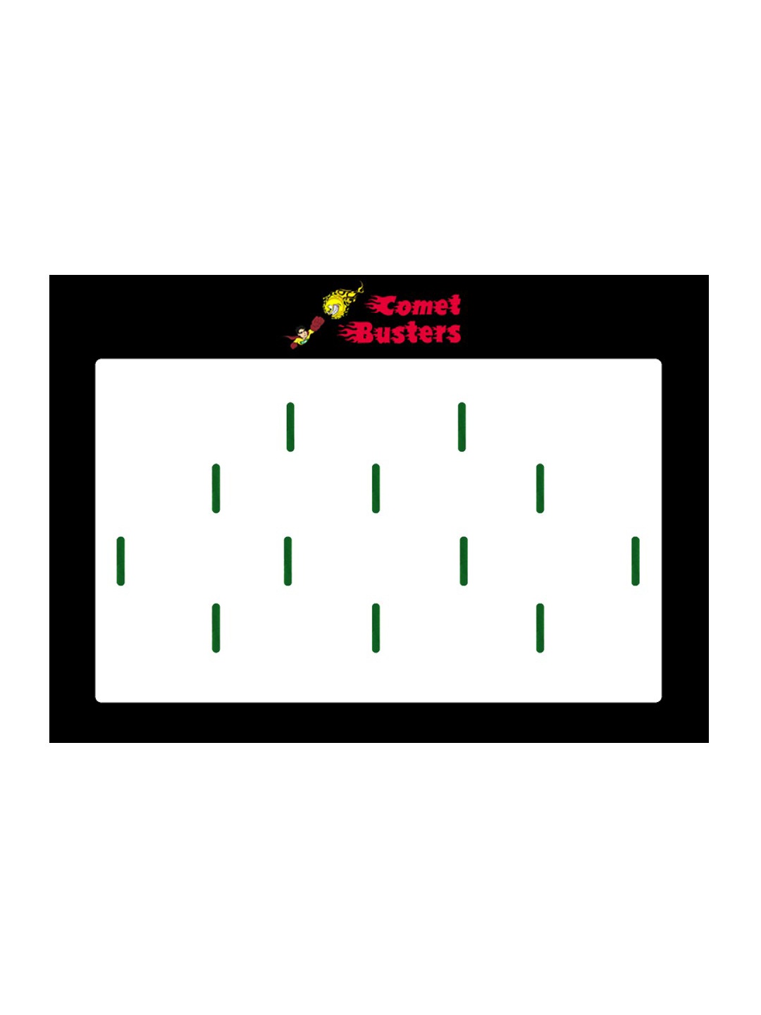 

Comet Busters 12 Pcs Reusable Designer Bindis - Green