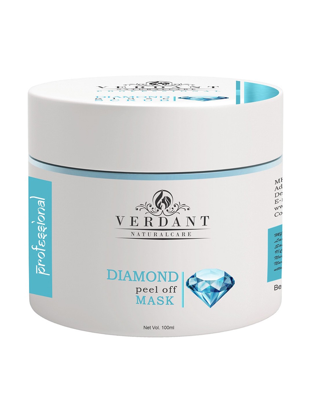 

Verdant Natural Care Diamond Peel Off Mask - 100 ml, White