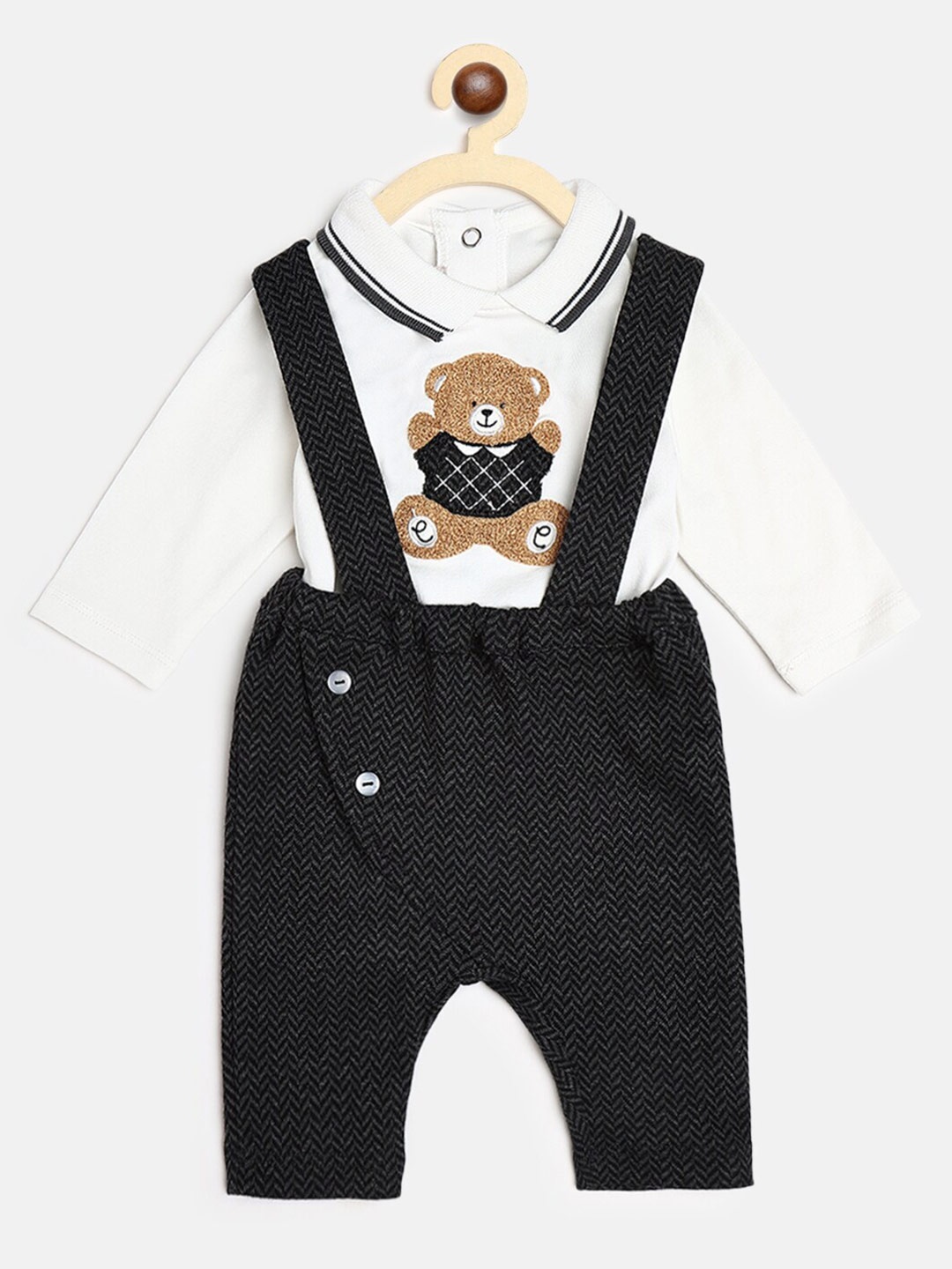 

Chicco Boys White & Black T-shirt with Trousers