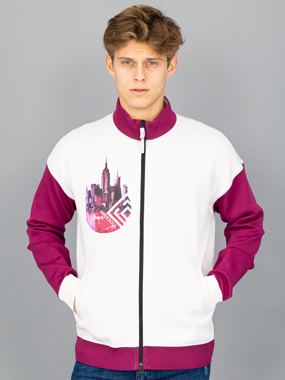 

FREESOUL Men White Printed Sweatshirt