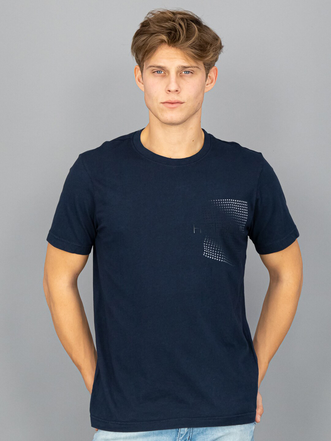 

FREESOUL Men Blue Printed T-shirt