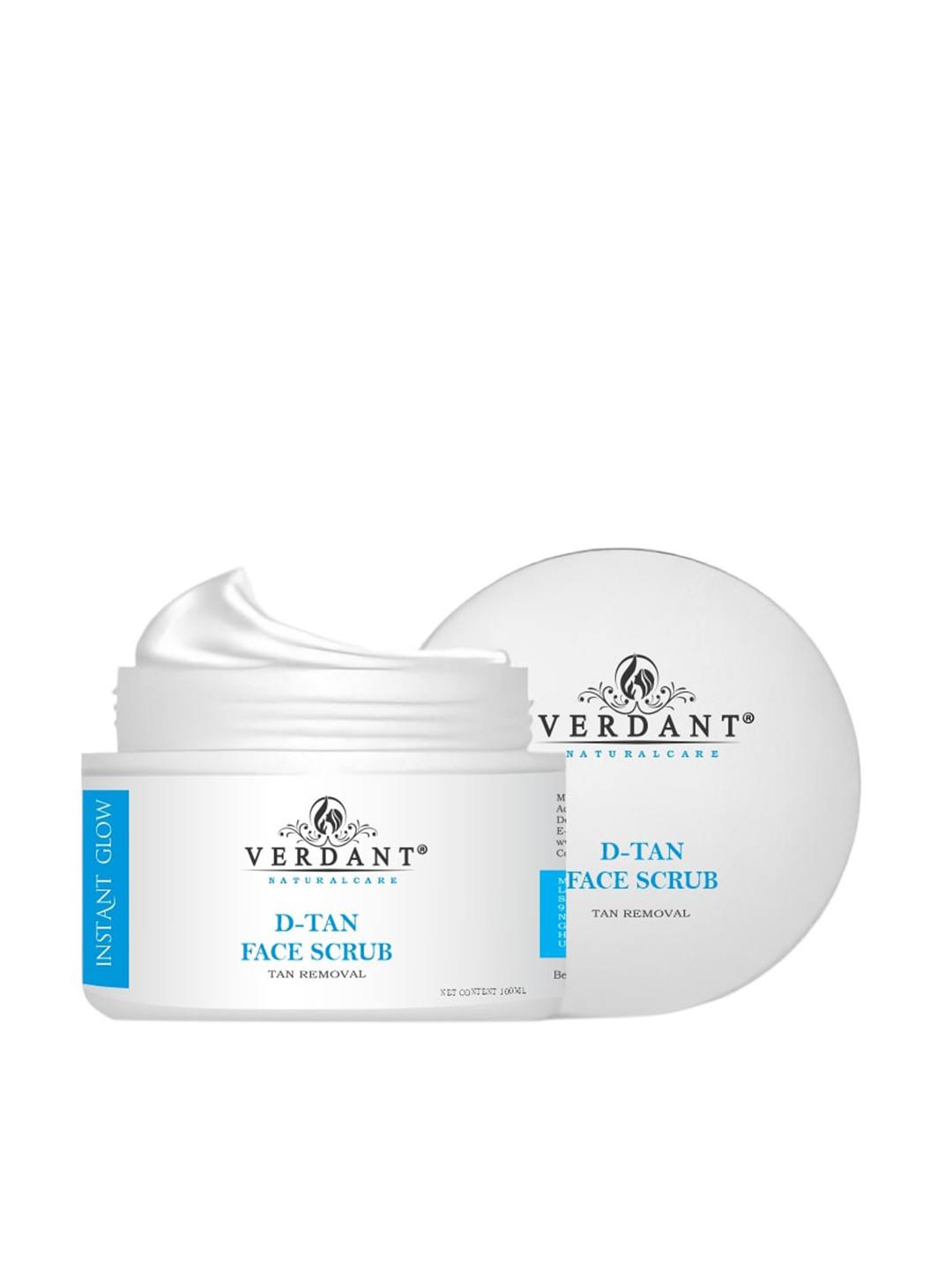 

Verdant Natural Care Instant Glow D-Tan Face Scrub 100 ml, White
