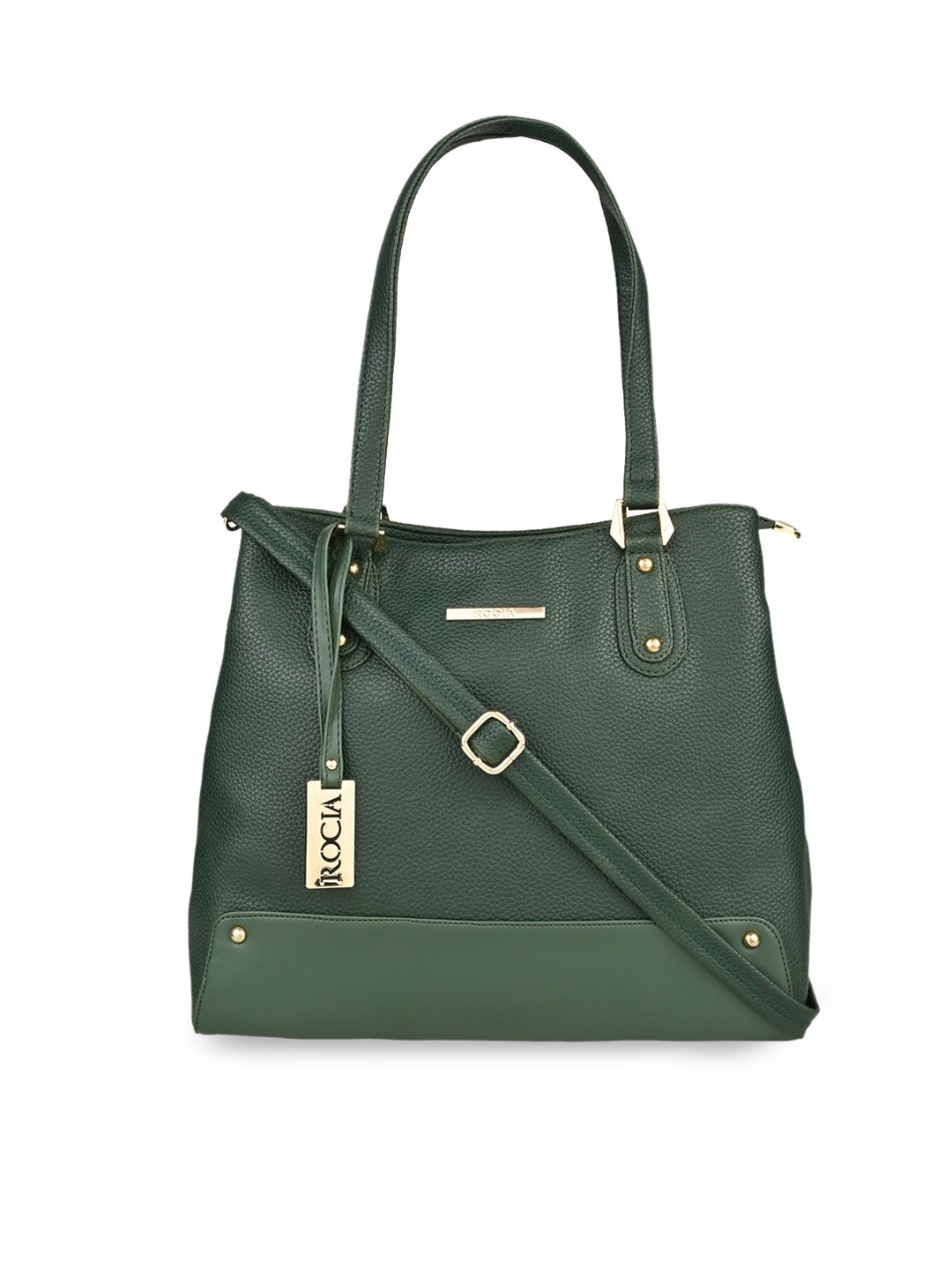 

Rocia Green Textured PU Structured Shoulder Bag