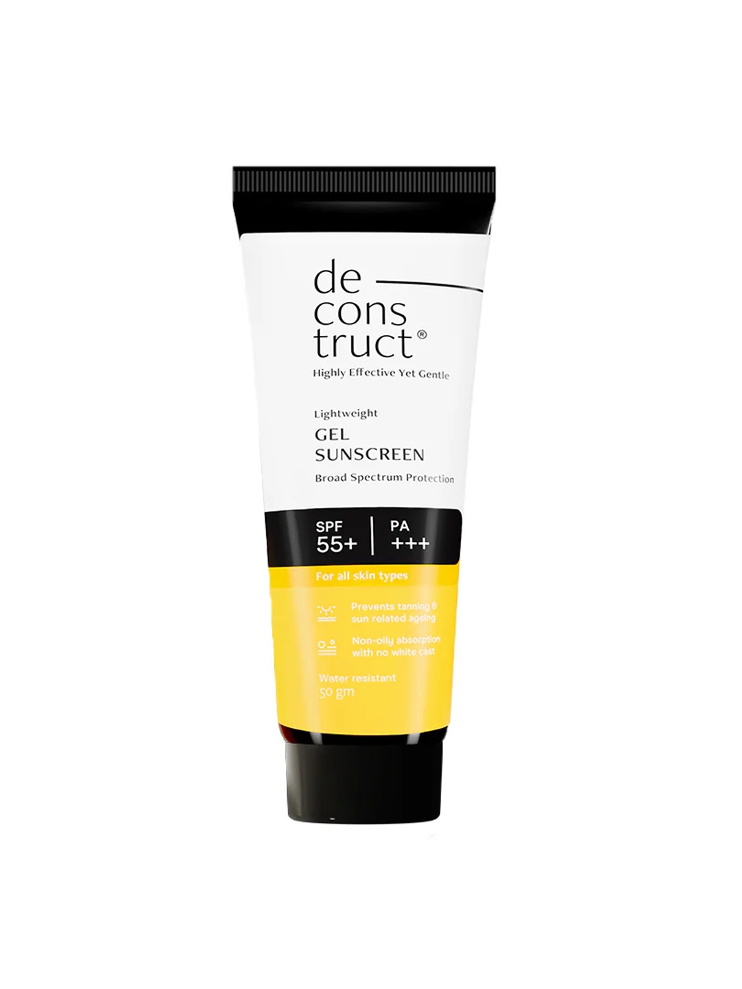 

deconstruct Lightweight Gel Sunscreen-SPF 55+ PA+++ 50gm, Yellow