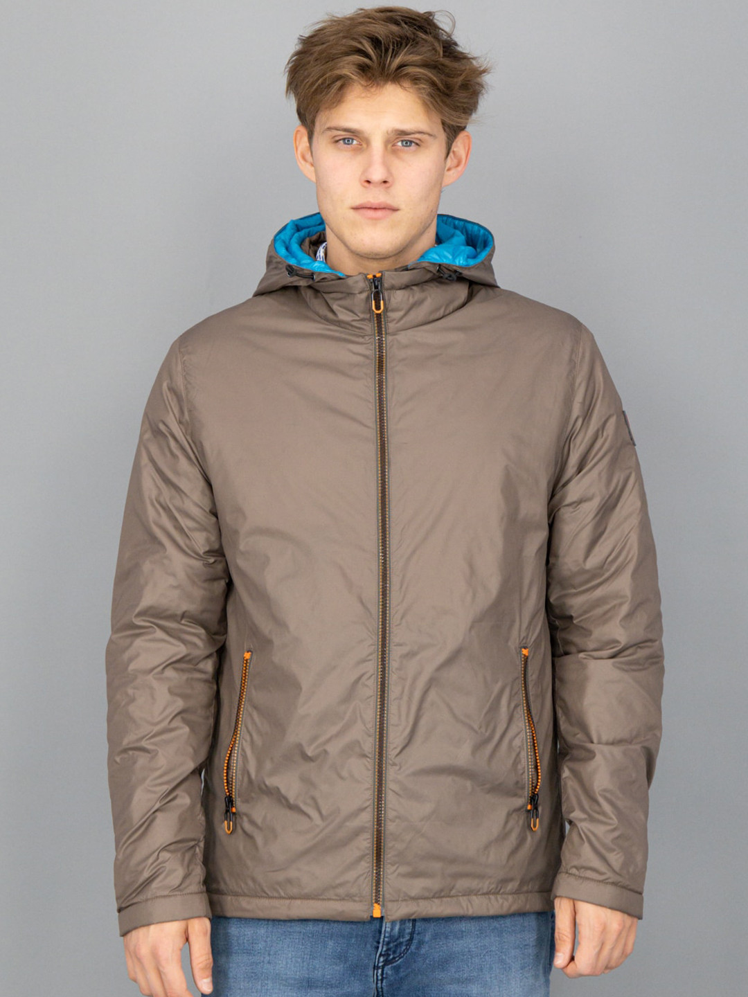 

FREESOUL Men Brown Solid Padded Jacket