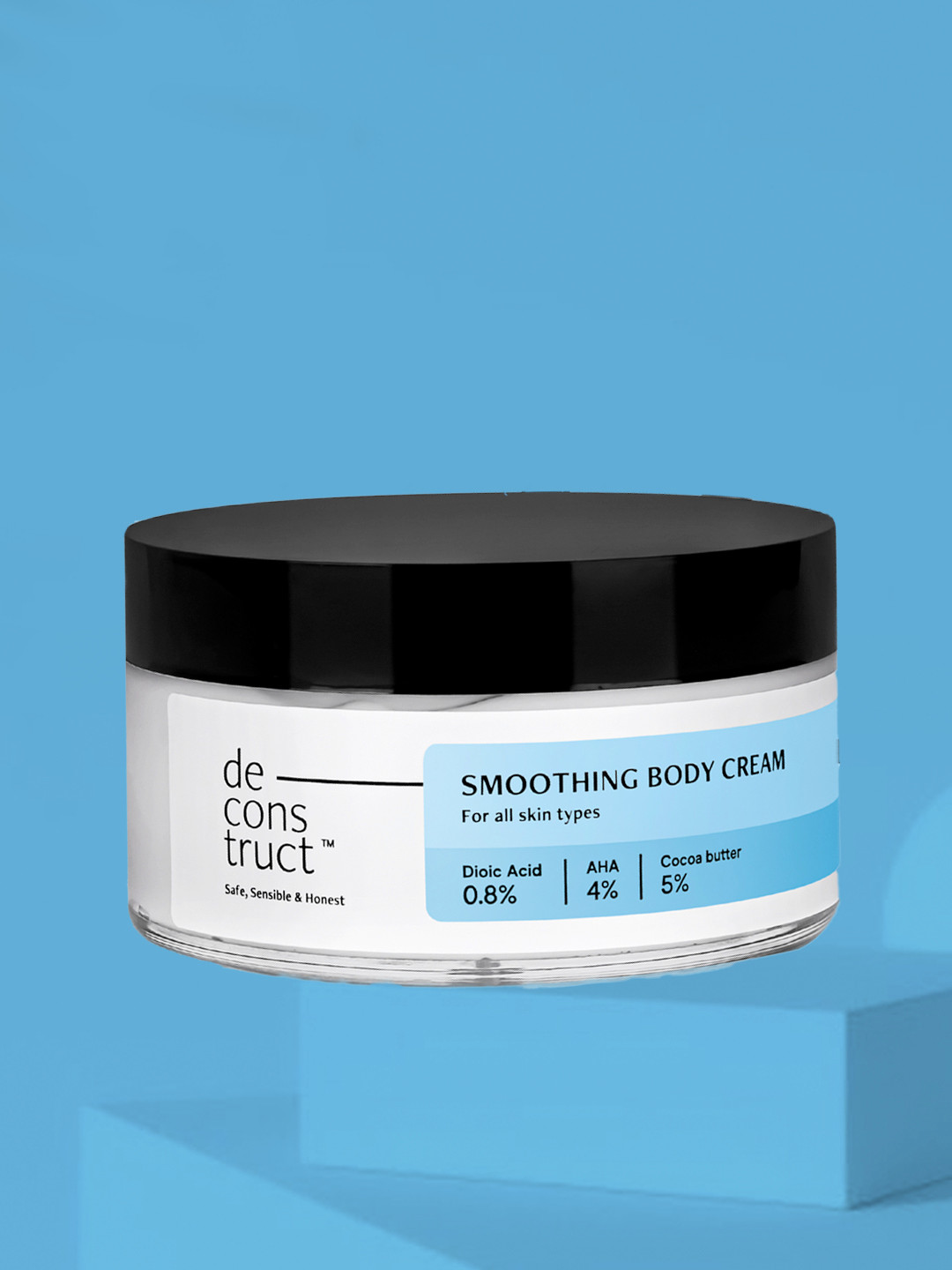 

deconstruct Smoothing Body Cream- 0.8% Dioic Acid + 4% AHA + 5% Cocoa Butter-200g, Blue