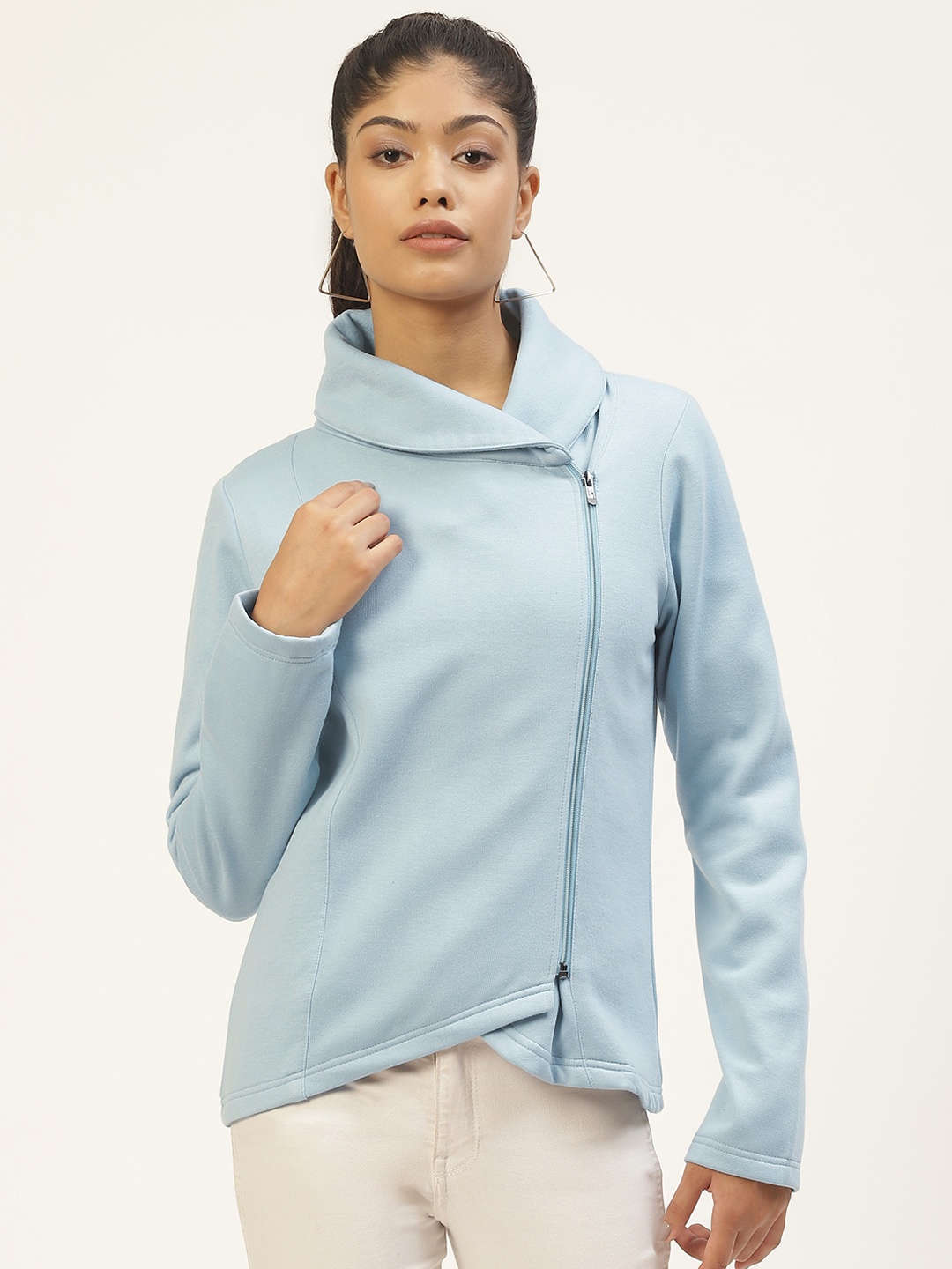 

Alsace Lorraine Paris Women Blue Solid Sweatshirt