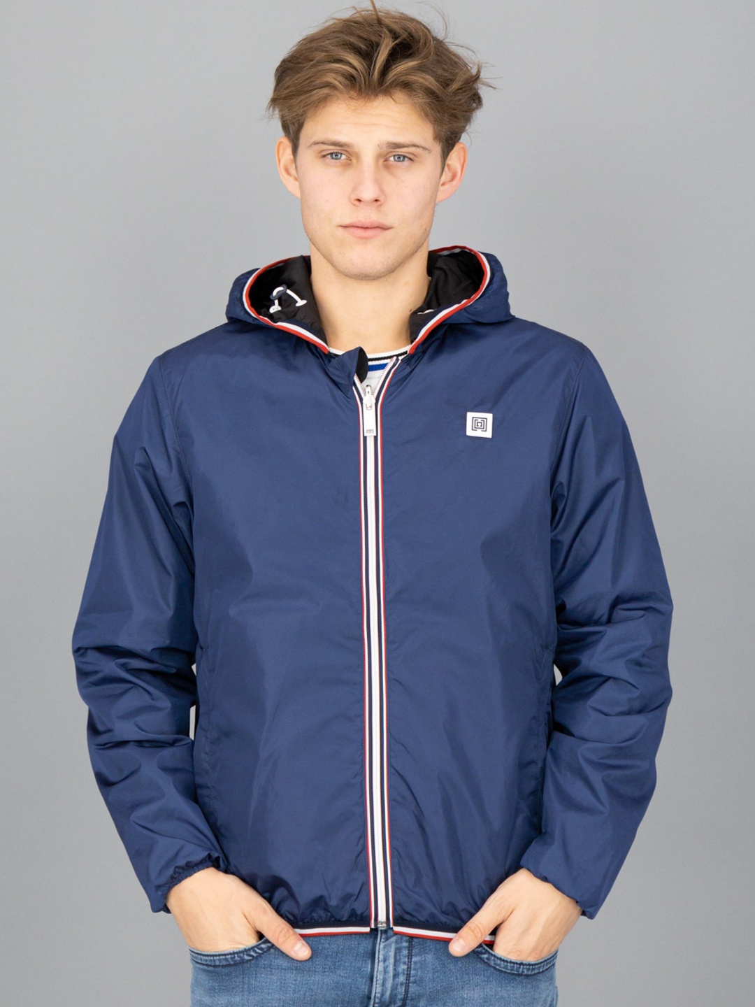 

FREESOUL Men Blue Reversible Padded Jacket