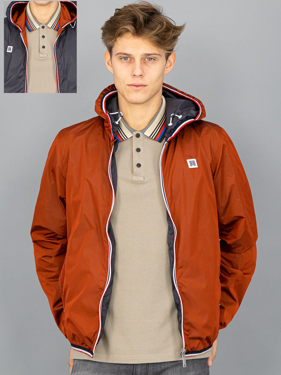 

FREESOUL Men Brown & Black Reversible Padded Jacket