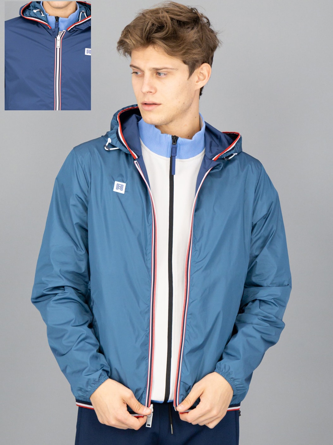 

FREESOUL Men Blue Reversible Sporty Jacket
