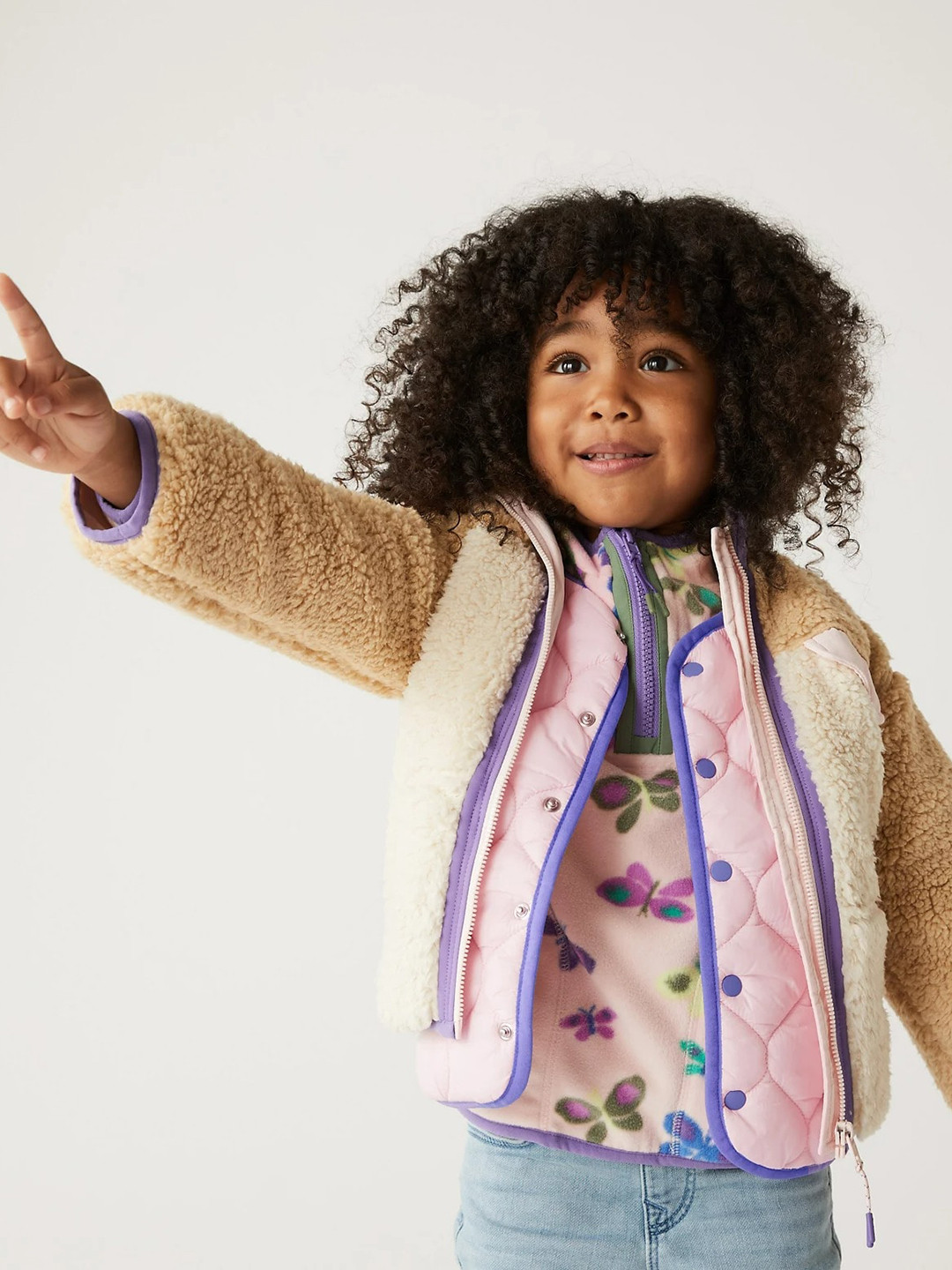 

Marks & Spencer Girls Pink Solid Lightweight Tailored Jacket