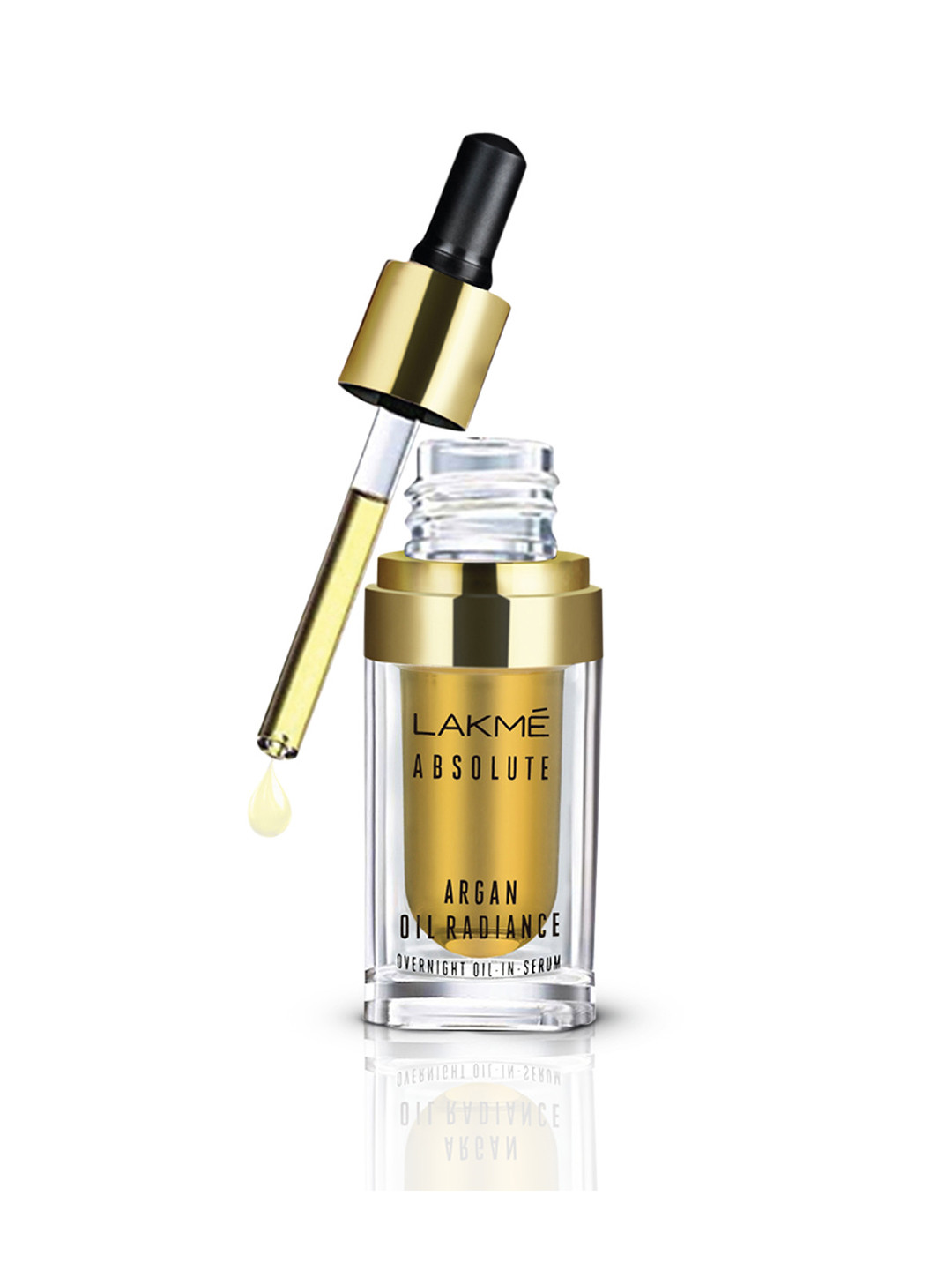 

Lakme Absolute Argan Oil Radiance Overnight Oil-in-Serum 15 ml, Gold