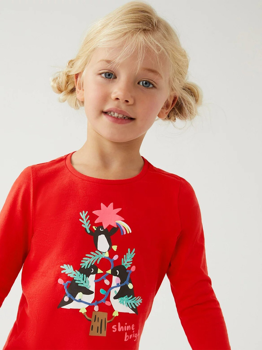 

Marks & Spencer Girls Red PrintedTop