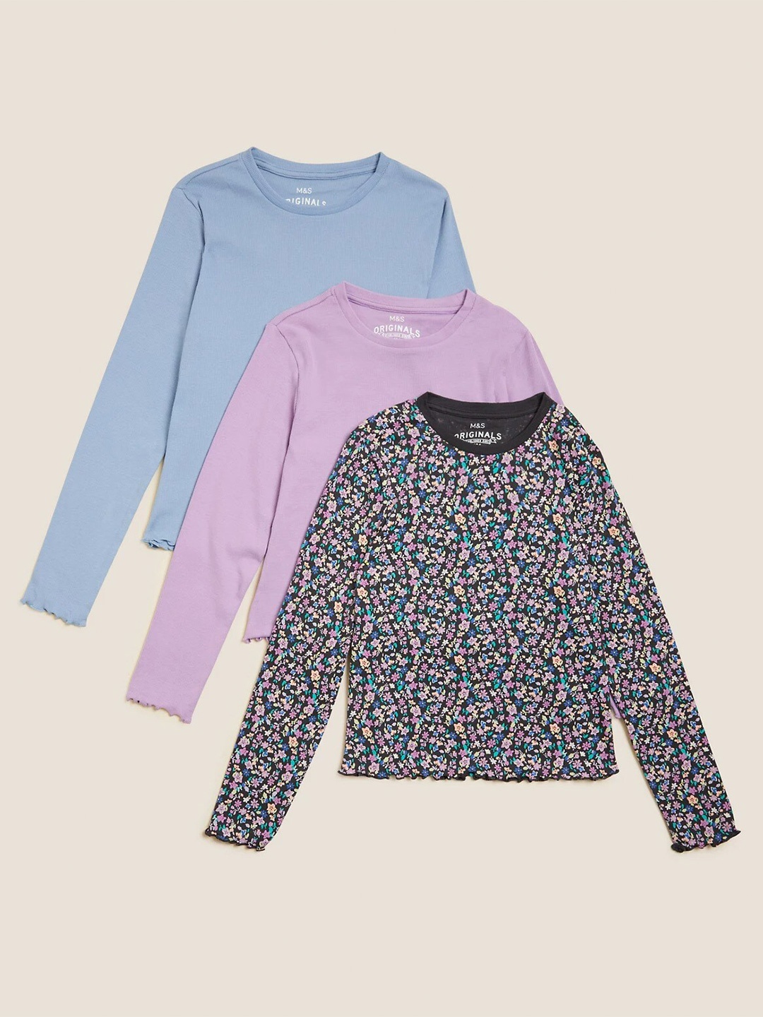 

Marks & Spencer Girls Blue & Lavender Top