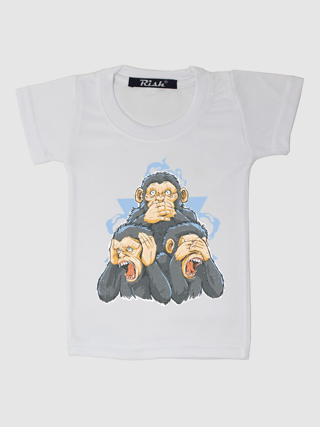 

RISH Boys White Printed Oversized T-shirt