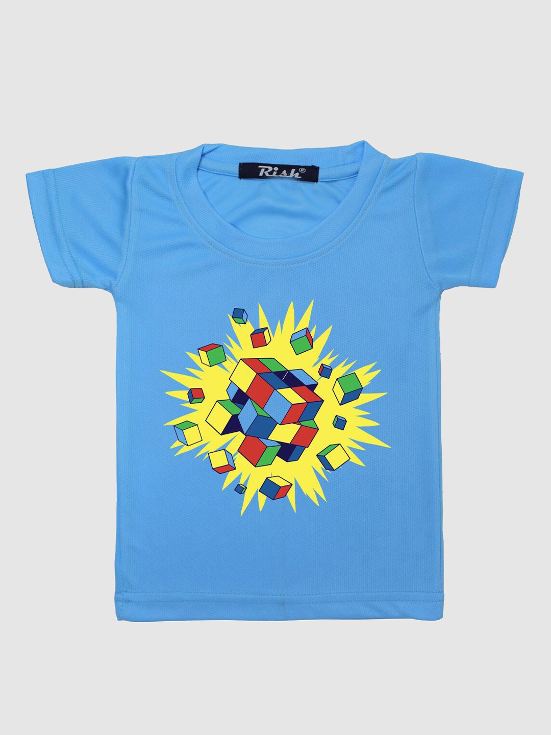 

RISH Boys Blue Printed T-shirt