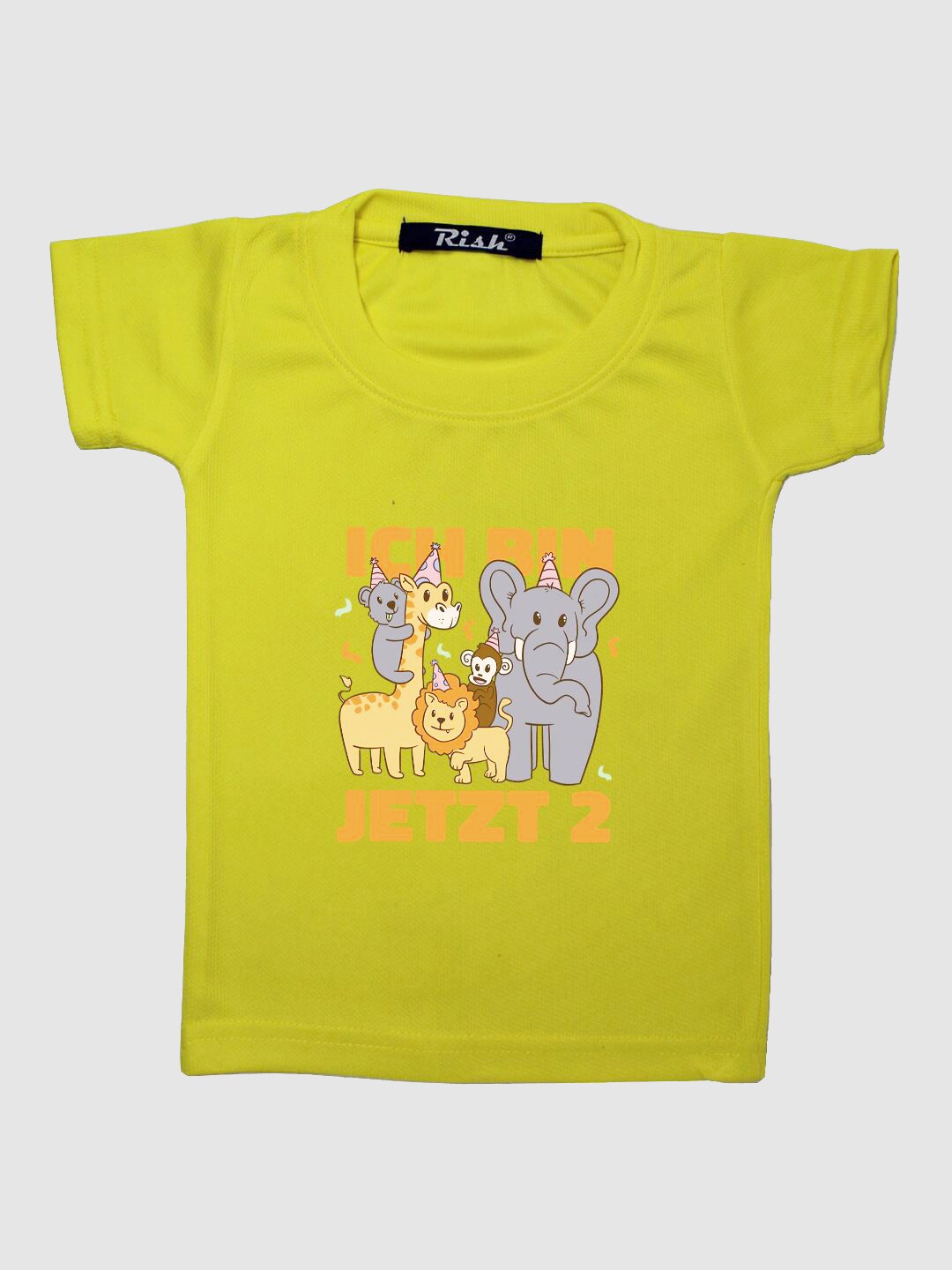 

RISH Boys Yellow Printed T-shirt