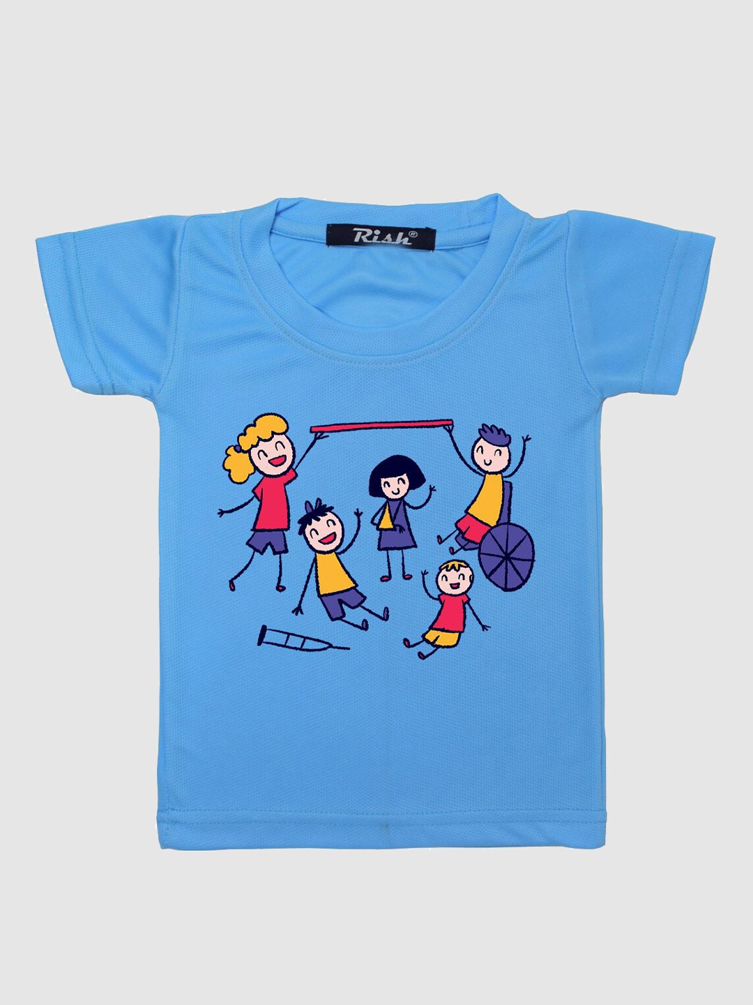 

RISH Boys Blue Printed T-shirt