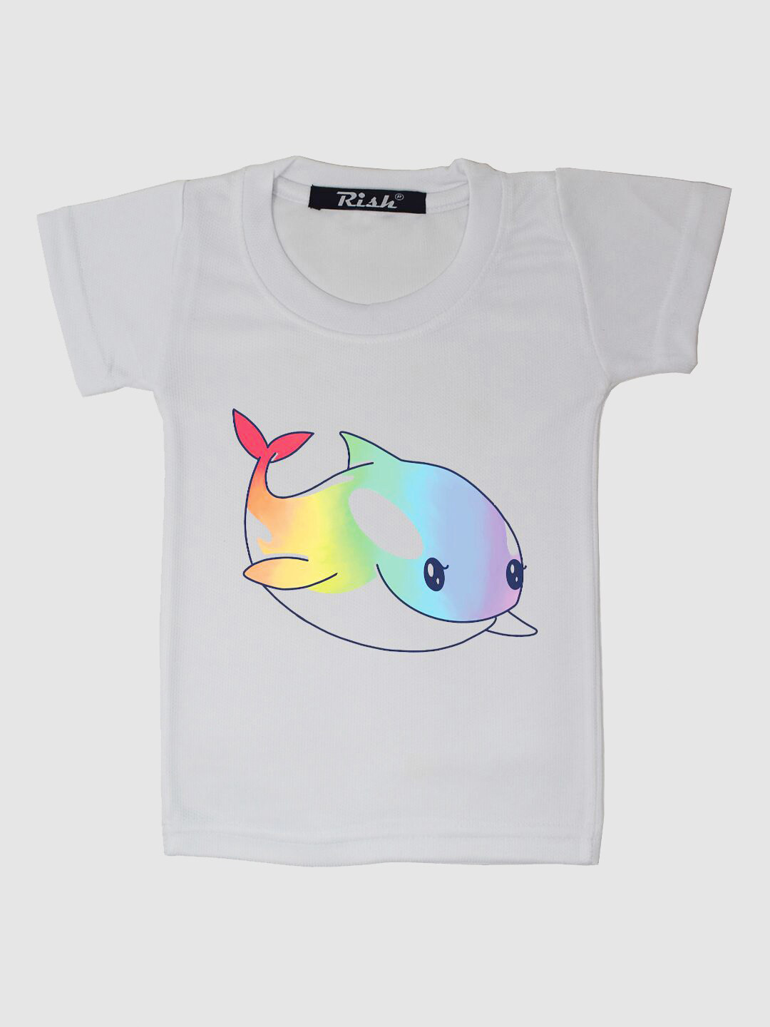 

RISH Boys White Printed T-shirt