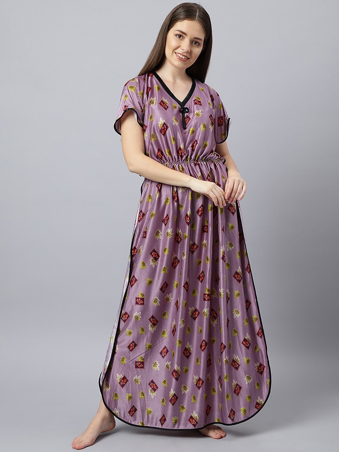 

Bailey sells Purple Printed Satin Maxi Nightdress BAILEY1745