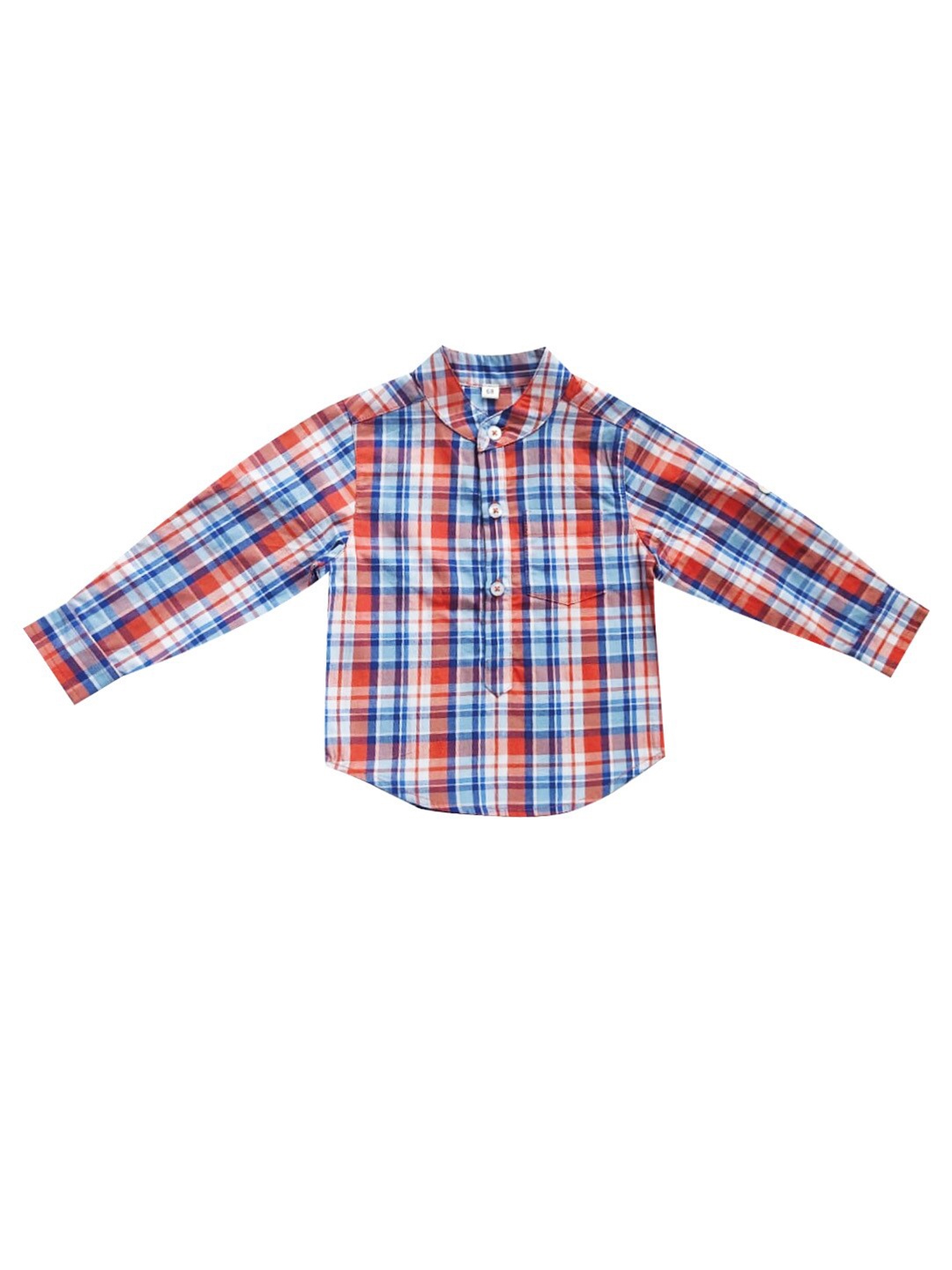 

milou Boys Red Checked Pure Cotton Casual Shirt