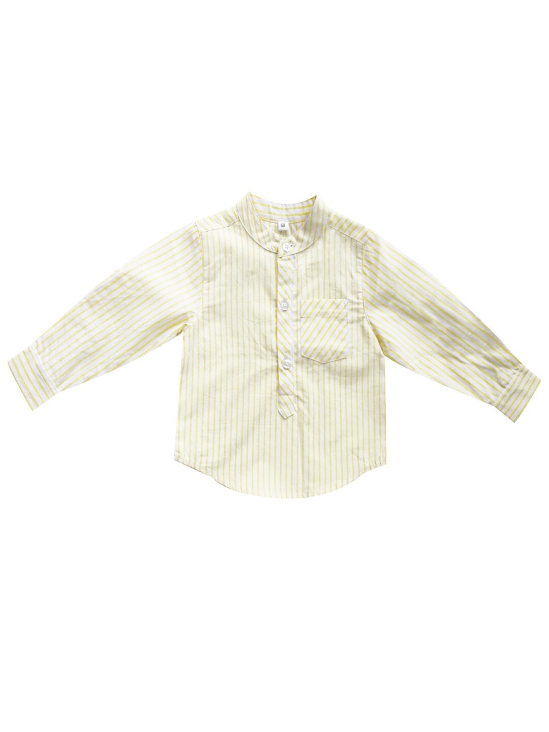 

milou Boys Yellow Pure Cotton Striped Casual Shirt