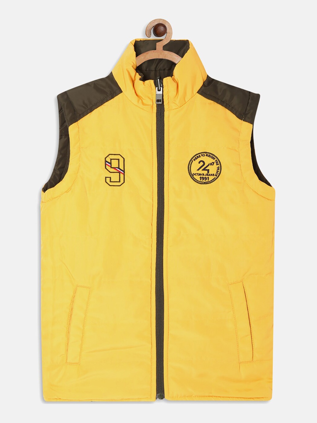 

Octave Boys Yellow Sleeveless Puffer Jacket