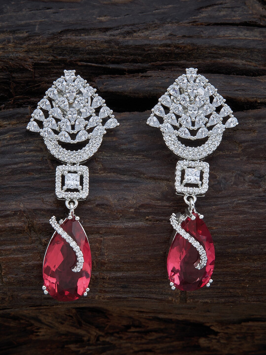 

Kushal's Fashion Jewellery Women Red Contemporary Drop Earrings