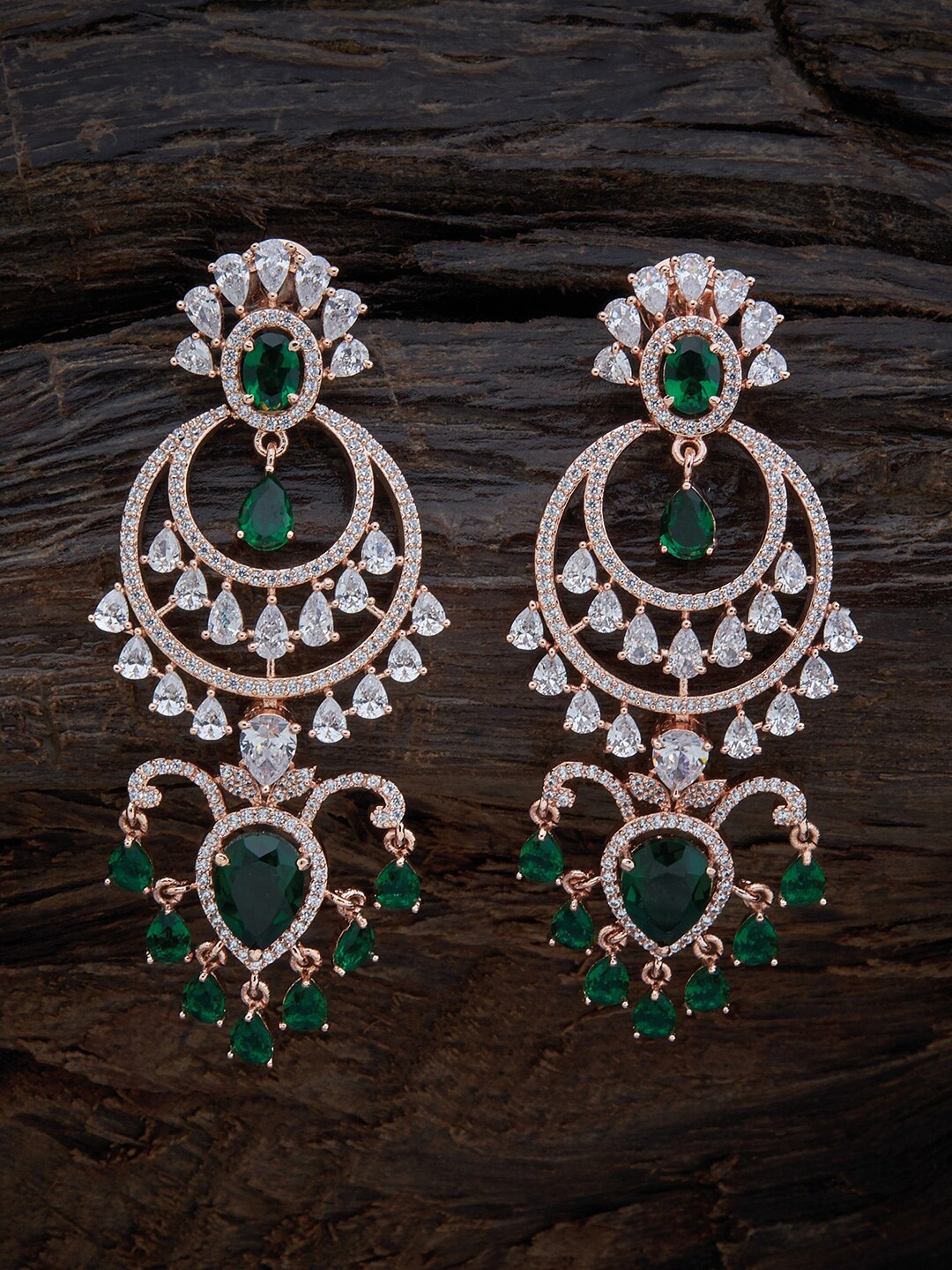 

Kushal's Fashion Jewellery Green Contemporary Drop Earrings