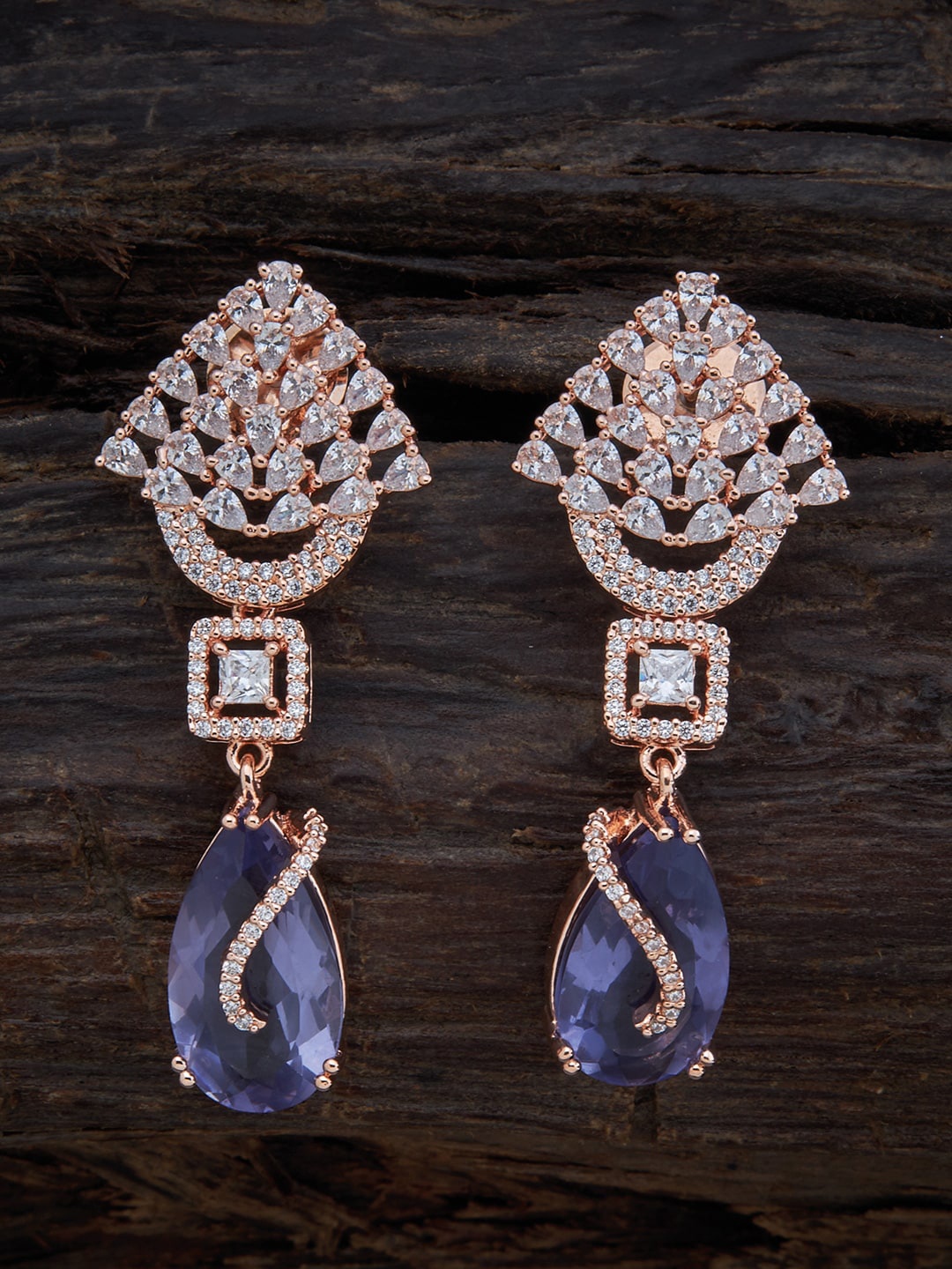 

Kushal's Fashion Jewellery Blue Contemporary Drop Earrings