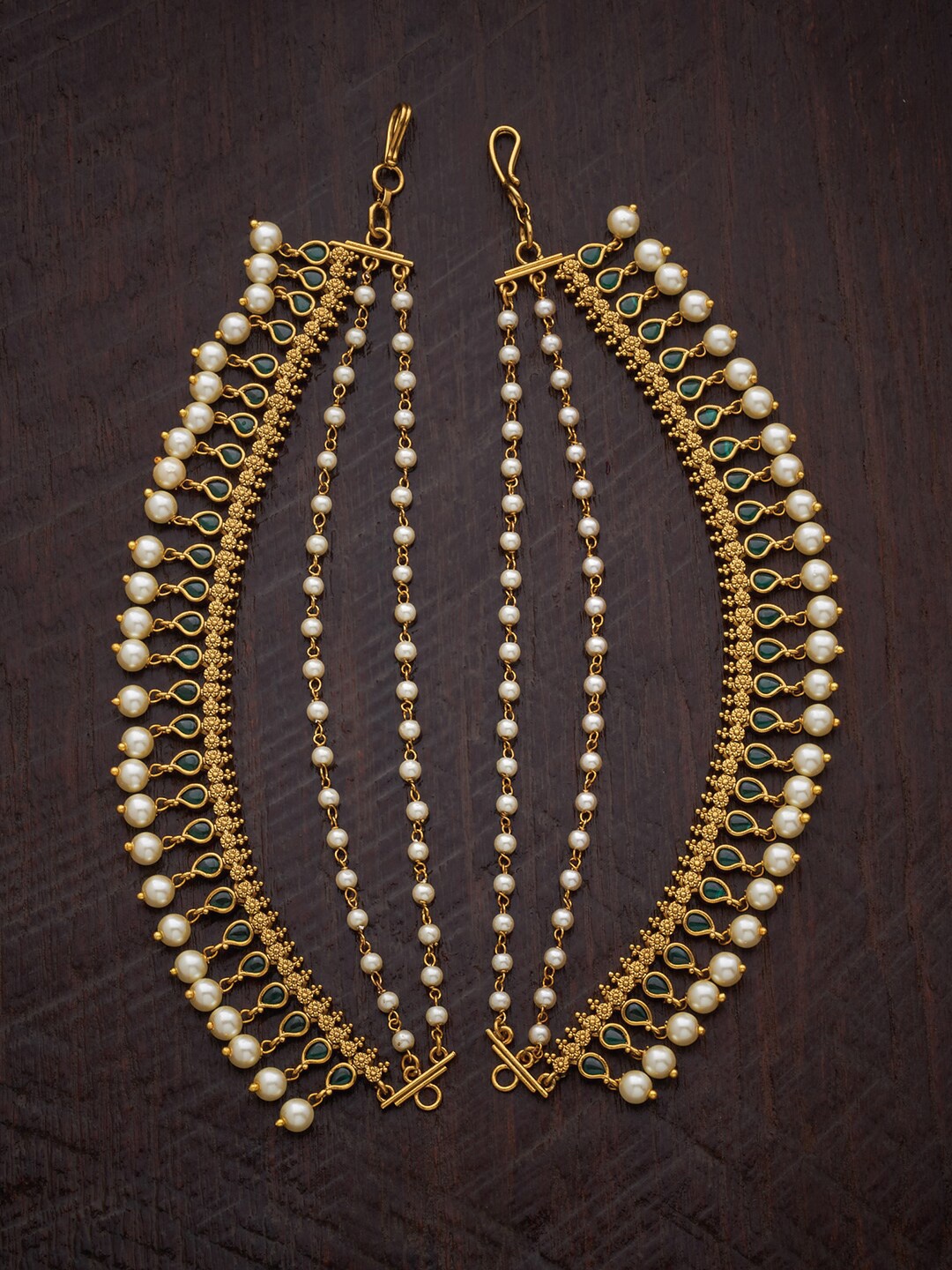 

Kushal's Fashion Jewellery Women Gold-Toned & White Beaded Matil