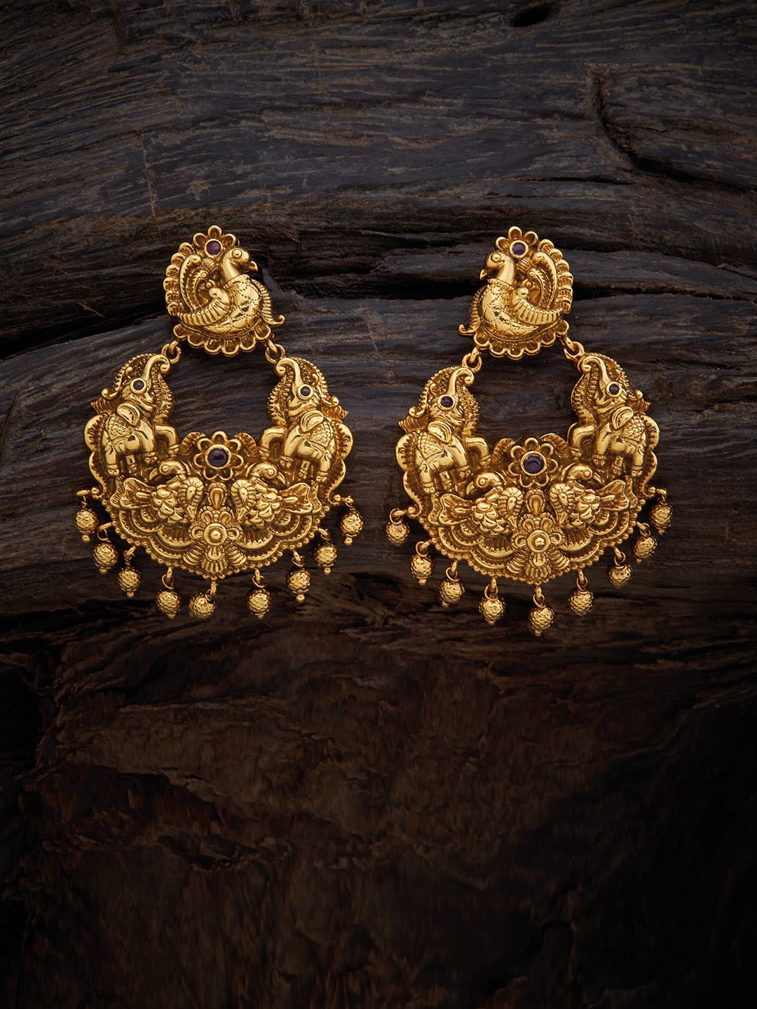 

Kushal's Fashion Jewellery Women Gold-Toned Contemporary Chandbalis Earrings