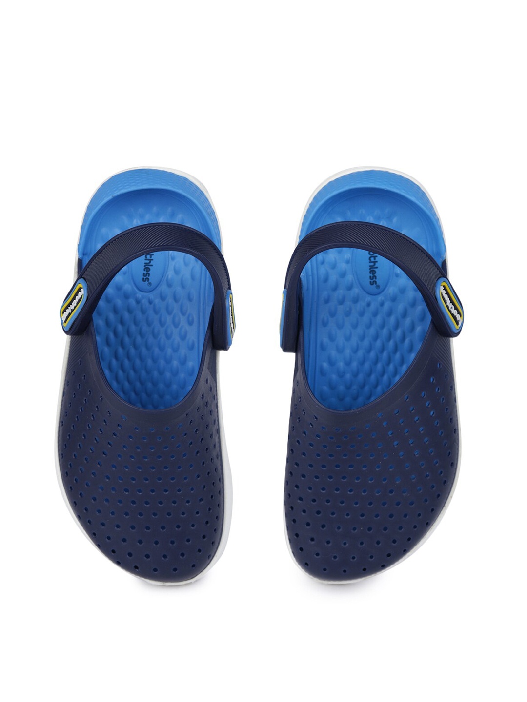 

toothless Boys Blue & White Rubber Clogs