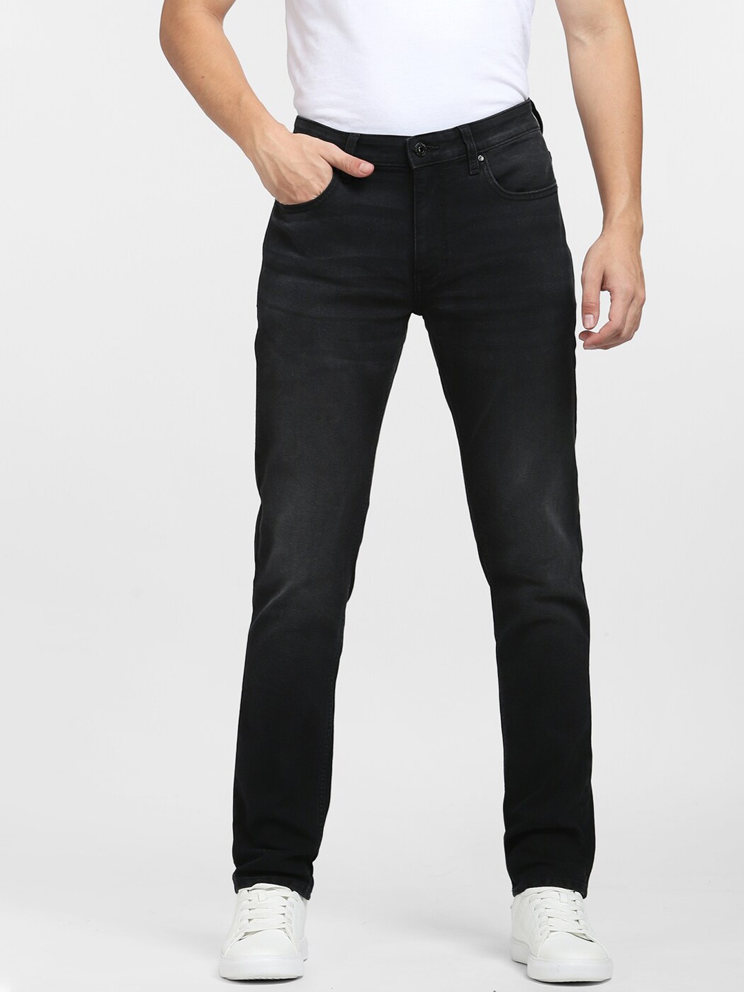 

Jack & Jones Men Black Skinny Fit Low-Rise Jeans