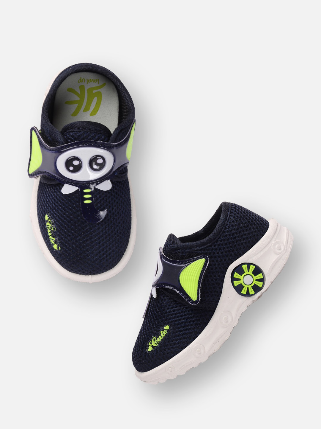 

YK Boys Navy Blue Woven Design Slip-On Sneakers