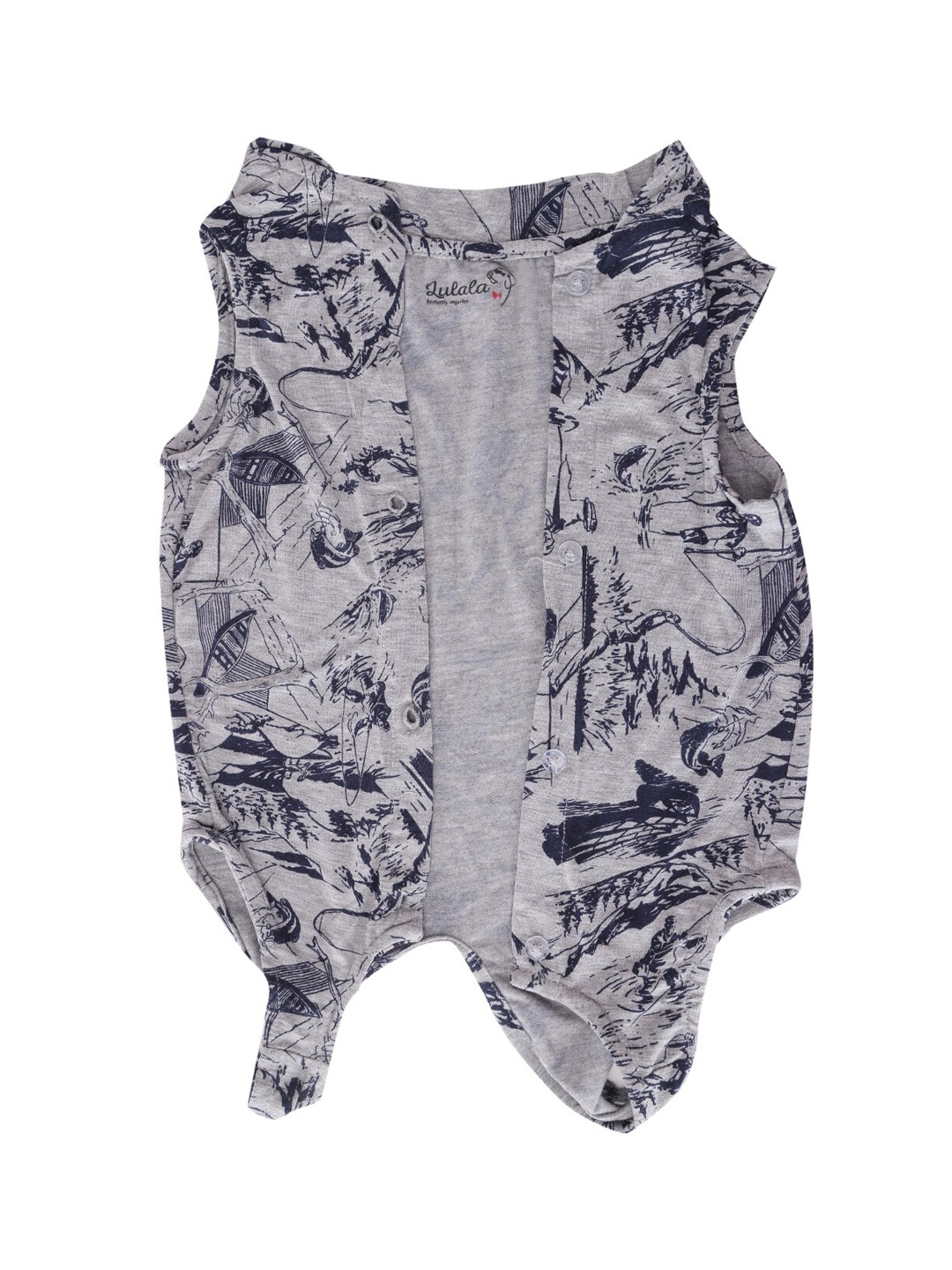 

Lulala Grey Printed Pajama Shirt Dog Dresses
