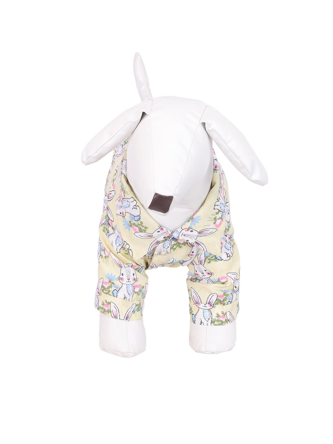 

Lulala Yellow Printed Cotton Dog Dresses