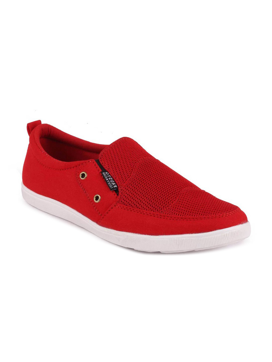 

FAUSTO Men Red Slip-On Sneakers