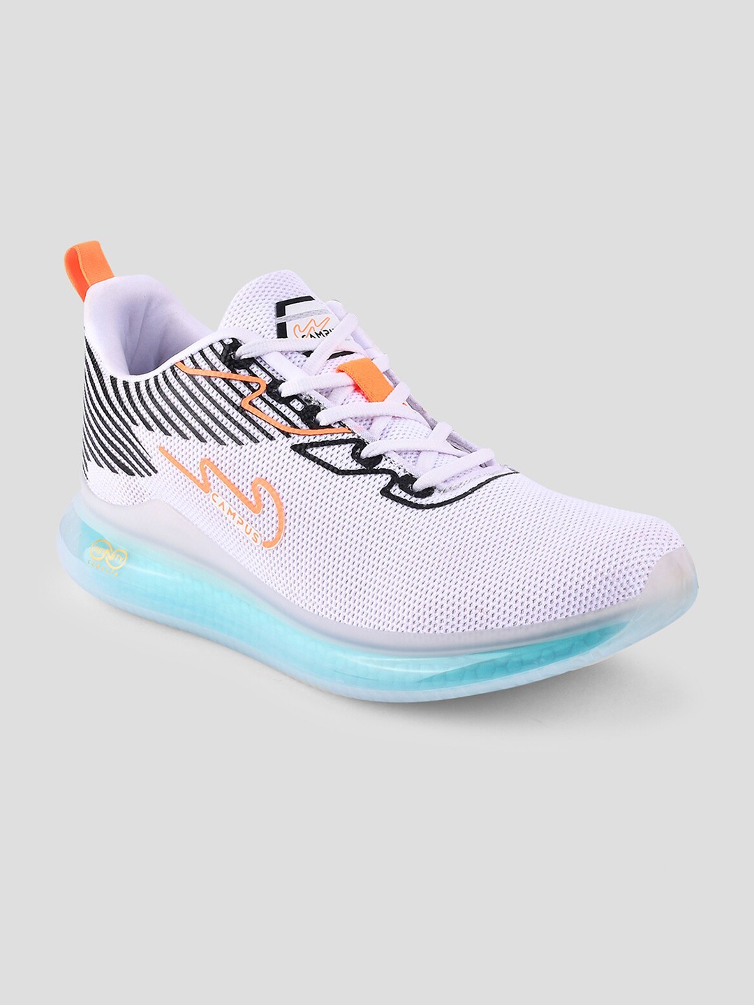 

Campus Men White Mesh Running Shoes