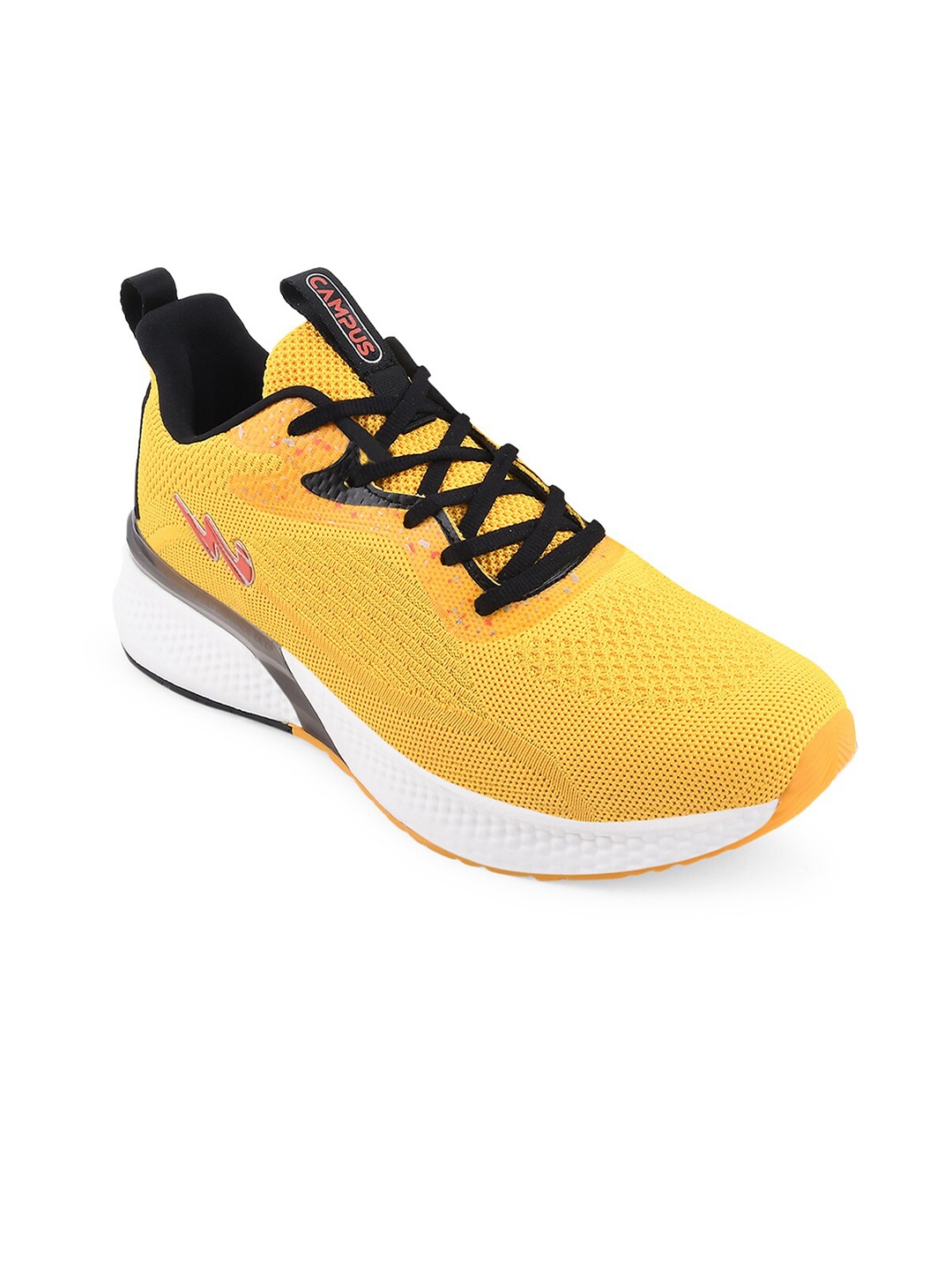 

Campus Men Yellow Mesh Running Shoes