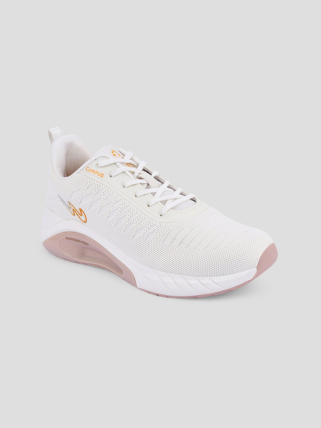 

Campus Men Off White Mesh Running Shoes