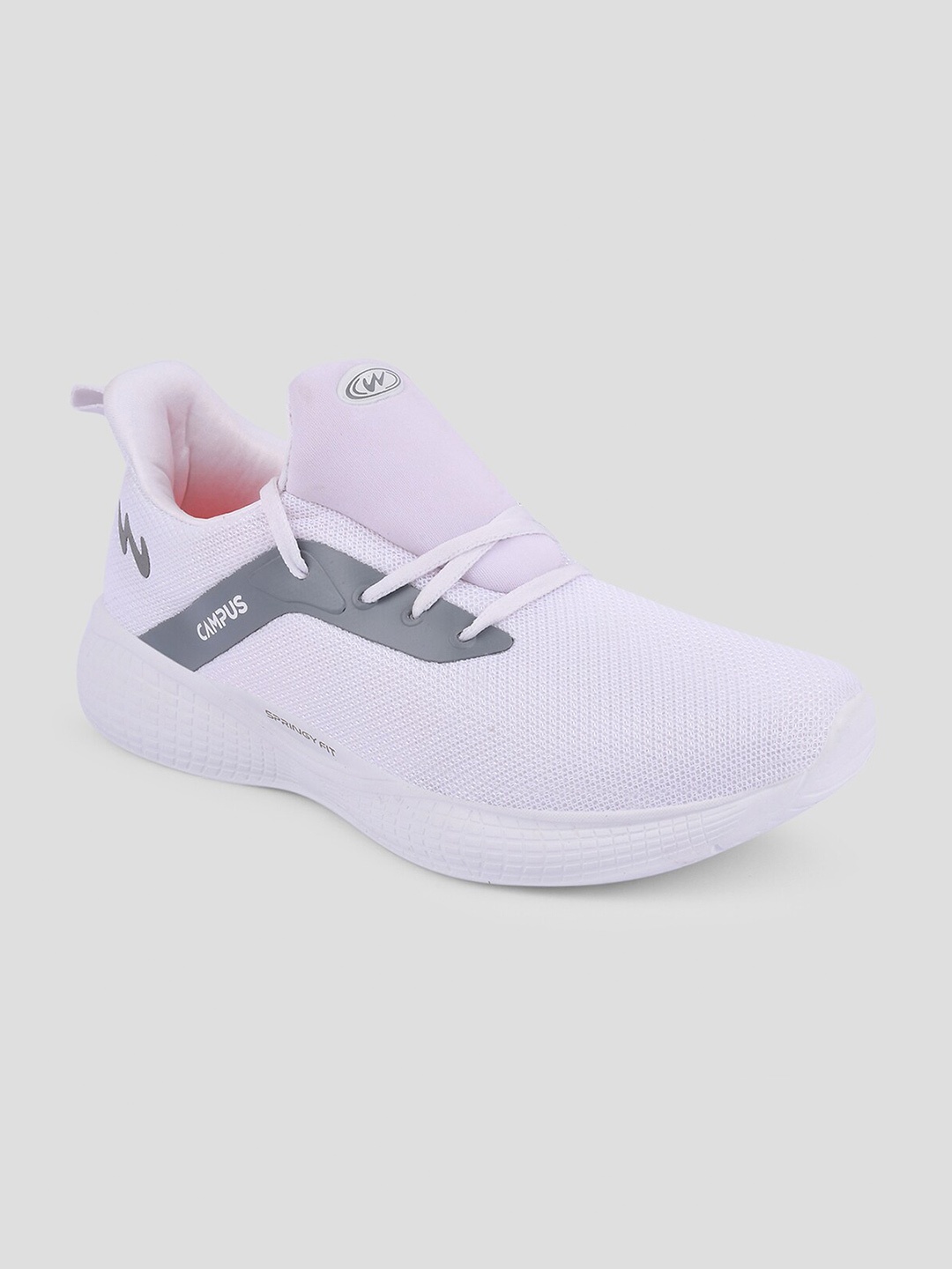 

Campus Men White Mesh Running Shoes