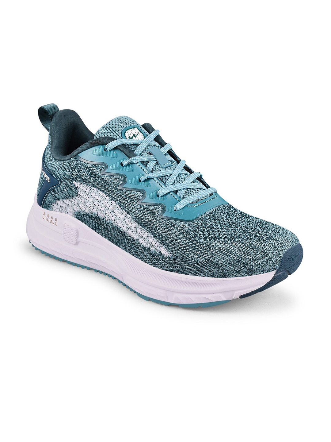 

Campus Men Green Mesh Running Shoes