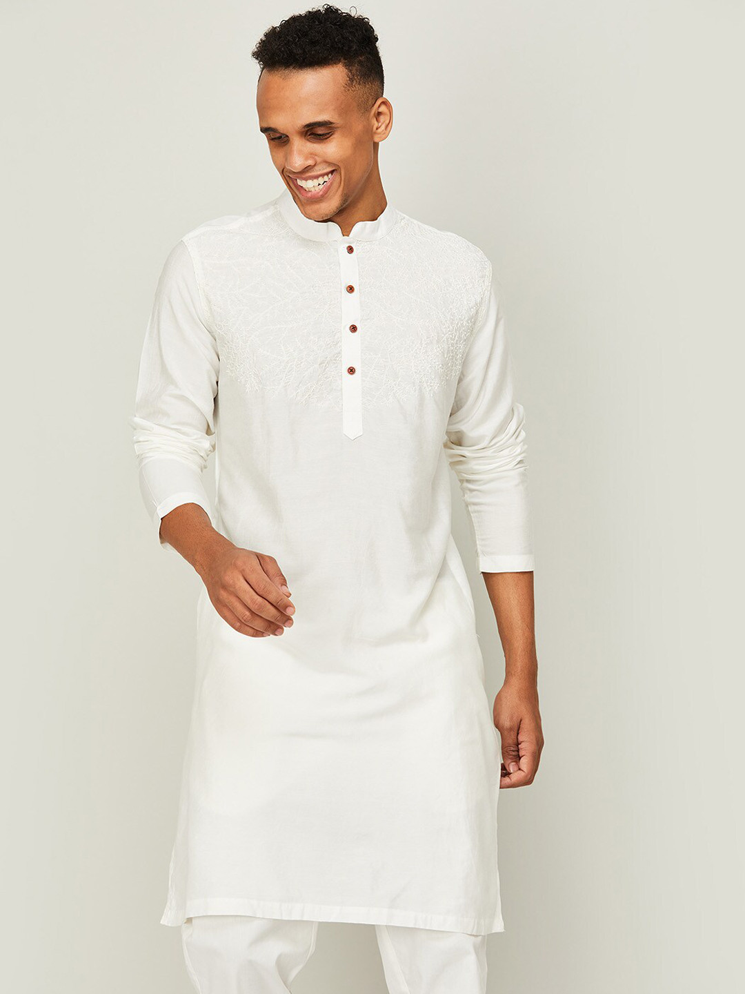 

Melange by Lifestyle Men White Kurta