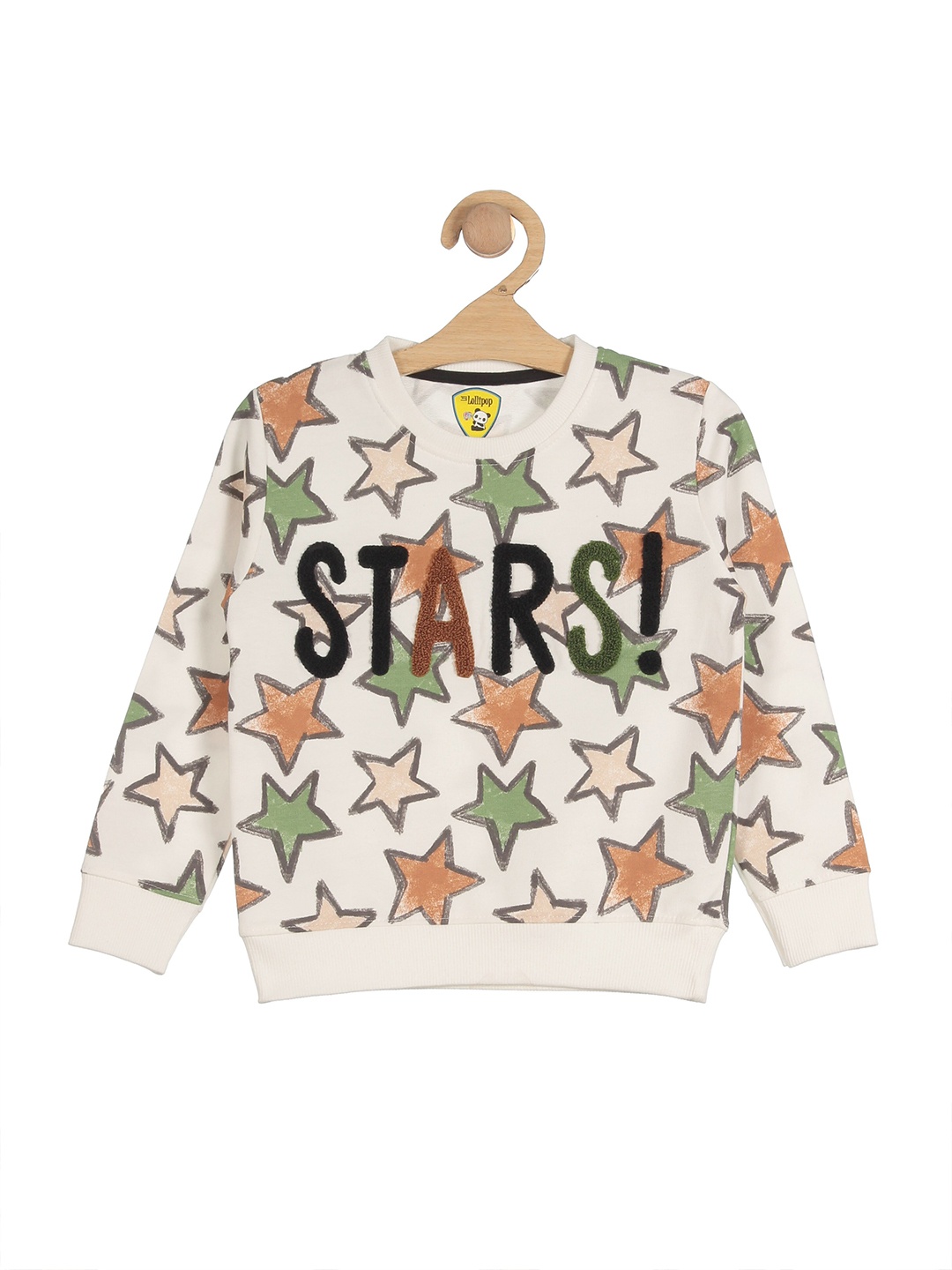 

Lil Lollipop Unisex Kids White Printed Sweatshirt