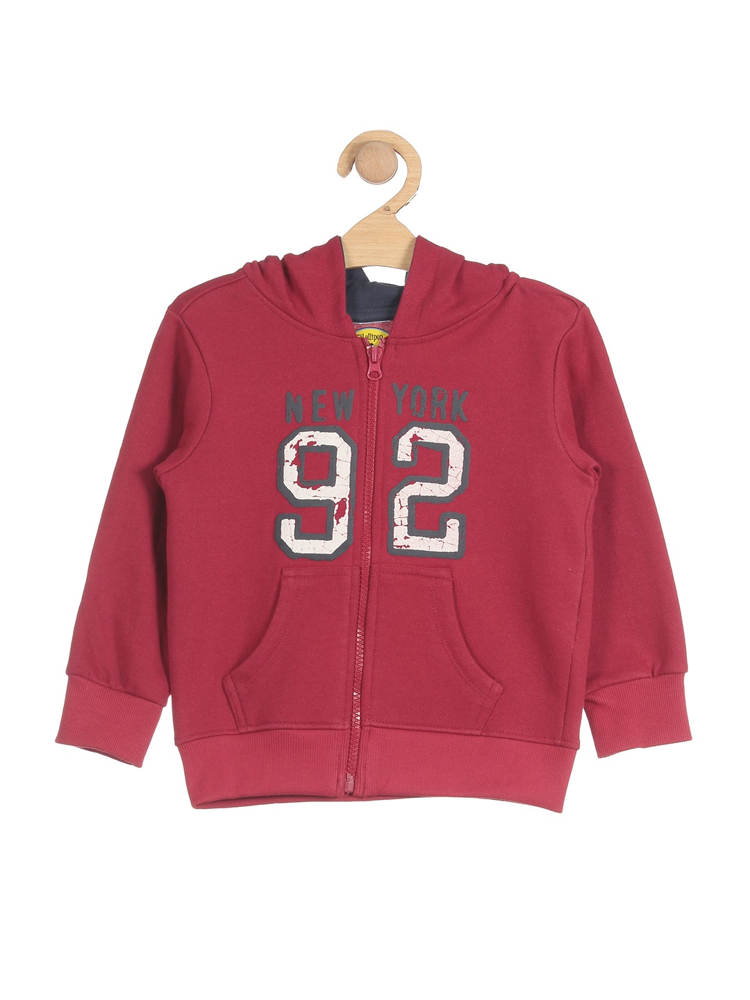 

Lil Lollipop Unisex Kids Maroon Hooded Sweatshirt