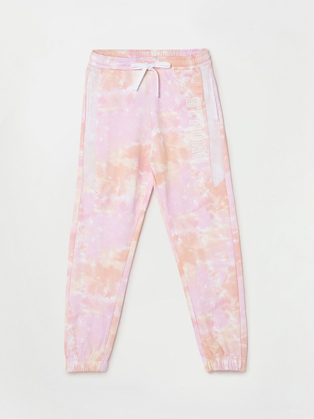 

Fame Forever by Lifestyle Girls Pink & White Tie & Dye Pure Cotton Joggers