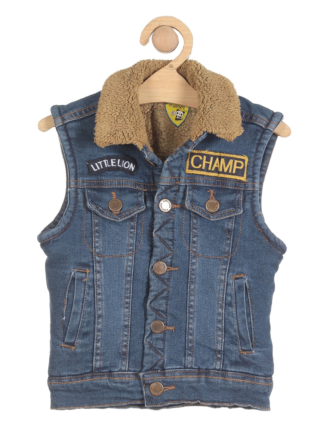 

Lil Lollipop Kids Navy Blue Lightweight Denim Jacket