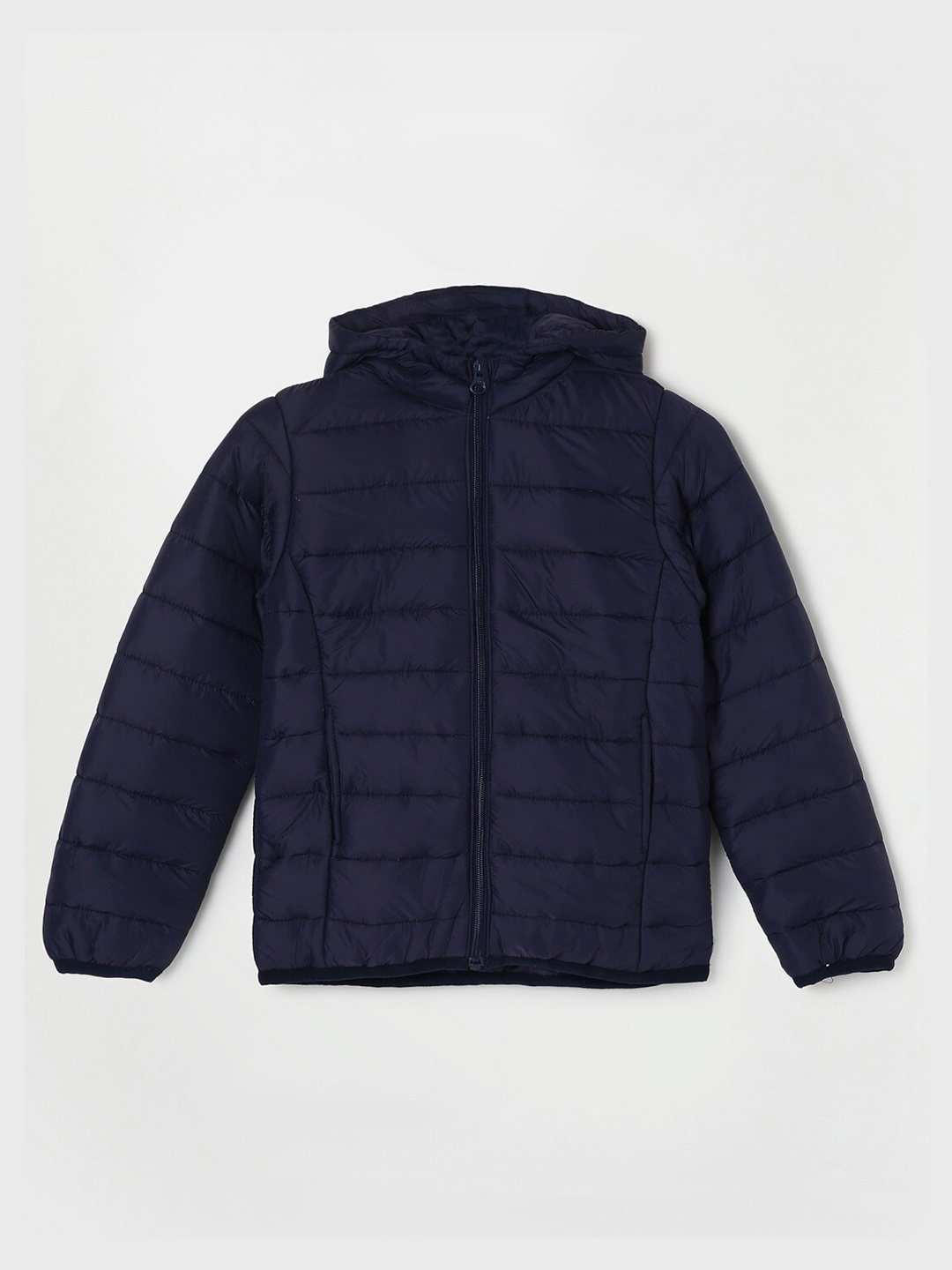 Fame Forever by Lifestyle Girls Navy Blue Lightweight Puffer Jacket ...