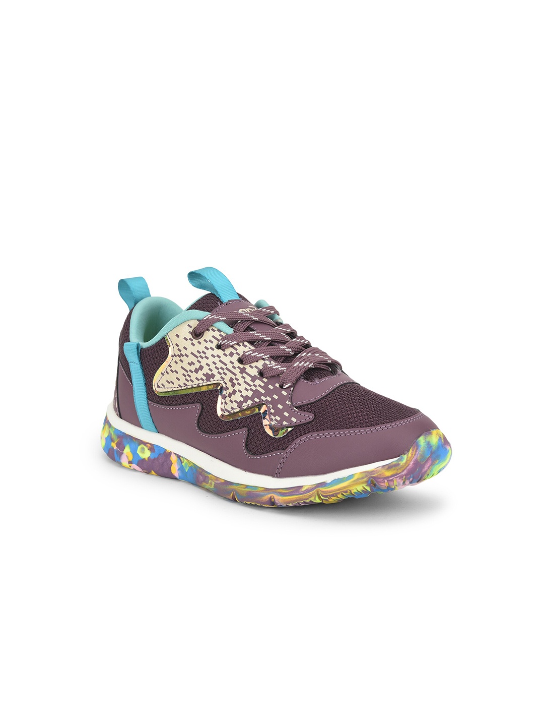 

Liberty Unisex Kids Purple Mesh Walking Non-Marking Shoes
